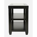Urban Icon Glass Inlay Chair Side End Table with Storage - Jofran 2001-7