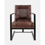 Genuine Leather Sled Chair - Jofran MAGUIRE-CH-DKSIENNA