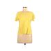 CALVIN KLEIN JEANS Short Sleeve T-Shirt: Yellow Tops - Women's Size Small