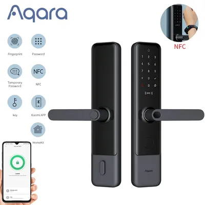Aqara-Serrure de porte intelligente N200 empreinte digitale mot de passe Bluetooth déverrouillage