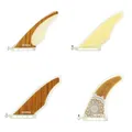 Aileron de course en bambou/bois/carbone pour planche de surf 10 pouces