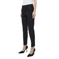 Minus Daya Damen Hose Mitte Tailliert 7/8 Keuchen Größe 40 | Schwarze Hose Damen | Bequeme Damen Hosen Stretch | Chino Hose Damen Mit Normaler Passform | Stoffhose Damen Mit Reißverschluss