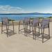 Pellebant 4PCS Outdoor Counter Height Patio Bar Stools Chairs - 21.7"widex25.6"deepx43.7"high