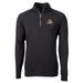 Men's Cutter & Buck Black LSU Tigers Big Tall Adapt Eco Knit Quarter-Zip Pullover Jacket