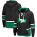 Men's Colosseum Black North Dakota Lace Up 3.0 Pullover Hoodie