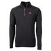 Men's Cutter & Buck Black Clemson Tigers Big Tall Adapt Eco Knit Quarter-Zip Pullover Jacket