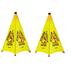 Alpine Industries Wet Floor Sign Plastic in Yellow | 30 H x 2.95 W x 2.55 D in | Wayfair 498-30-2pk
