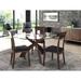 Copeland Furniture Entwine Round Glass Top Table Wood/Glass in Brown | 30 H x 54 W x 54 D in | Wayfair 6-ENT-54-43