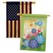 Breeze Decor 40 x 28 ft. House Flags in Brown/Green | 40 H x 28 W in | Wayfair BD-BG-HP-104065-IP-BOAA-D-IM10-BD