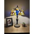 Bloomsbury Market Habiba Tiffany Style Table Lamp Butterfly H19*W12 Inch Glass/Metal | 19 H x 12 W x 12 D in | Wayfair