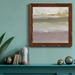 Bungalow Rose Bohemian Sapphire - Picture Frame Painting on Canvas Canvas, Solid Wood in Black/Blue/Green | 27.5 H x 27.5 W x 1.5 D in | Wayfair