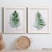 Gracie Oaks Sage Frond I - 2 Piece Picture Frame Painting Set on Canvas in Black/Blue/Green | 43.5 H x 43.5 W in | Wayfair