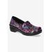 Extra Wide Width Women's Lyndee Flats by Easy Street in Bright Pop Patent (Size 12 WW)