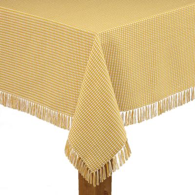 Wide Width Homespun Check Woven Tablecloth by LINT...
