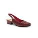 Women's Dea Woven Slingback by Trotters in Dark Red (Size 7 1/2 M)