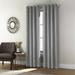 Wide Width Thermaplus Shadow Indoor Single Grommet Curtain Panel by Commonwealth Home Fashions in Grey (Size 52" W 84" L)