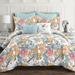 Lush Décor Sydney Comforter Blue/Yellow 7Pc Set by Lush Décor in Blue Yellow (Size FL/QUE)