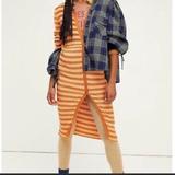 Free People Dresses | Free People Vista Cardi Midi Dress | Color: Orange/Yellow | Size: S