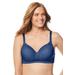 Plus Size Women's Stay-Cool Wireless T-Shirt Bra by Comfort Choice in Evening Blue (Size 50 C)