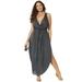 Plus Size Women's Tenley Surplice Cover Up Maxi Dress by Swimsuits For All in Anchor (Size 14/16)