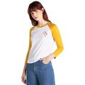 Lee Women's Raglan Ringer TEE Jeans, Yellow (Golden Yellow NF), Large