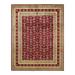 Overton Hand Knotted Wool Vintage Inspired Traditional Mogul Red Area Rug - 8' 1" x 10' 3"
