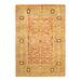 Overton Hand Knotted Wool Vintage Inspired Traditional Mogul Brown Area Rug - 6' 2" x 8' 10"