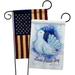 Angeleno Heritage Winter Yard 2-sided Polyester 1'1 x 1'7 ft. Garden Flag in Blue/White | 18.5 H x 13 W in | Wayfair