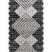 Black/Gray 48 x 0.28 in Area Rug - Union Rustic Jermone Geometric Gray/Black/Ivory Area Rug Polypropylene | 48 W x 0.28 D in | Wayfair