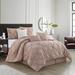 Willa Arlo™ Interiors Rawley Microfiber 7 Piece Comforter Set Polyester/Polyfill/Microfiber in Pink/Yellow | California King | Wayfair