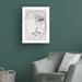 Wrought Studio™ Face Line 3 by Design Fabrikken - Wrapped Canvas Graphic Art Canvas in Gray/White | 24 H x 18 W x 2 D in | Wayfair