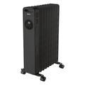 Igenix IG2621BL Digital Oil Filled Radiator, 2kW/2000W 9 Fin Electric Heater with Remote Control, 3 Adjustable Heat Settings & Overheat Protection, 2000 W, Black