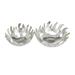 Juniper + Ivory 6 In. x 14 In. Contemporary Decorative bowls Silver Aluminum - 42294