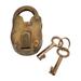 Juniper + Ivory Grayson Lane 3 In. x 2 In. Eclectic Lock And Key Brass Iron - 61209