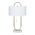 Juniper + Ivory CosmoLiving by Cosmopolitan 20 In. x 12 In. Modern Accent Lamp White Marble - 29646