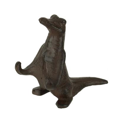 Brown Cast Iron Alligator Cell Phone Stand 4.5 Inches High - 5.5 X 5.25 X 3.25 inches