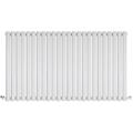 BestBathrooms Radiatore Termoarredo di Design Orizzontale Bianco – 600 x 1416 mm – Termosifone