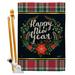 Angeleno Heritage Winter New Year 2-Sided Polyster 40 x 28 in. Flag Set in Green/Red | 40 H x 28 W in | Wayfair AH-NE-HS-137222-IP-BO-D-US20-AH