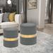 Mercer41 Outdoor Ottoman w/ Cushion Fabric in Gray | 17.1 H x 14.6 W x 14.6 D in | Wayfair 3BFCCF9AD6DA4A279D602525308B06CD