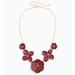 Torrid Jewelry | 2/$20 Nwt Torrid Burgundy Floral Necklace | Color: Gold/Red | Size: Os