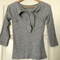 J. Crew Tops | Jcrew Bow Back Top | Color: Gray | Size: Xs
