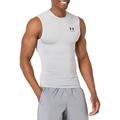 Under Armour Men's Armour HeatGear Compression Sleeveless T-Shirt , Mod Gray (011)/Black , Large