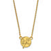 Women's New York Yankees 18'' 10k Yellow Gold Small Team Logo Pendant Necklace