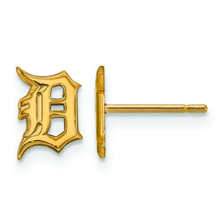 Women's Detroit Tigers 10k Yellow Gold Extra Small Post Earrings