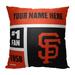 The Northwest Group San Francisco Giants 18'' x Colorblock Personalized Throw Pillow