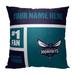 The Northwest Group Charlotte Hornets 18'' x Colorblock Personalized Throw Pillow