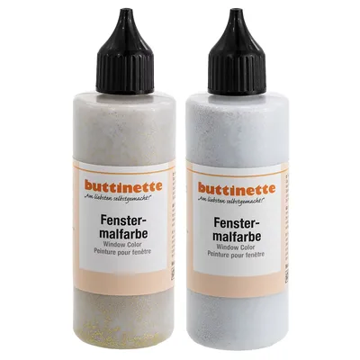 buttinette Glitter-Fensterfarbe in verschiedenen Farbtönen, 85 ml Image