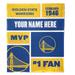 The Northwest Group Golden State Warriors 50'' x 60'' Colorblock Personalized Sherpa Throw