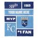 The Northwest Group Kansas City Royals 50'' x 60'' Colorblock Personalized Silk Touch Throw