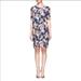 J. Crew Dresses | J. Crew Blue Antique Floral Silk Shift Dress | Color: Blue | Size: 10